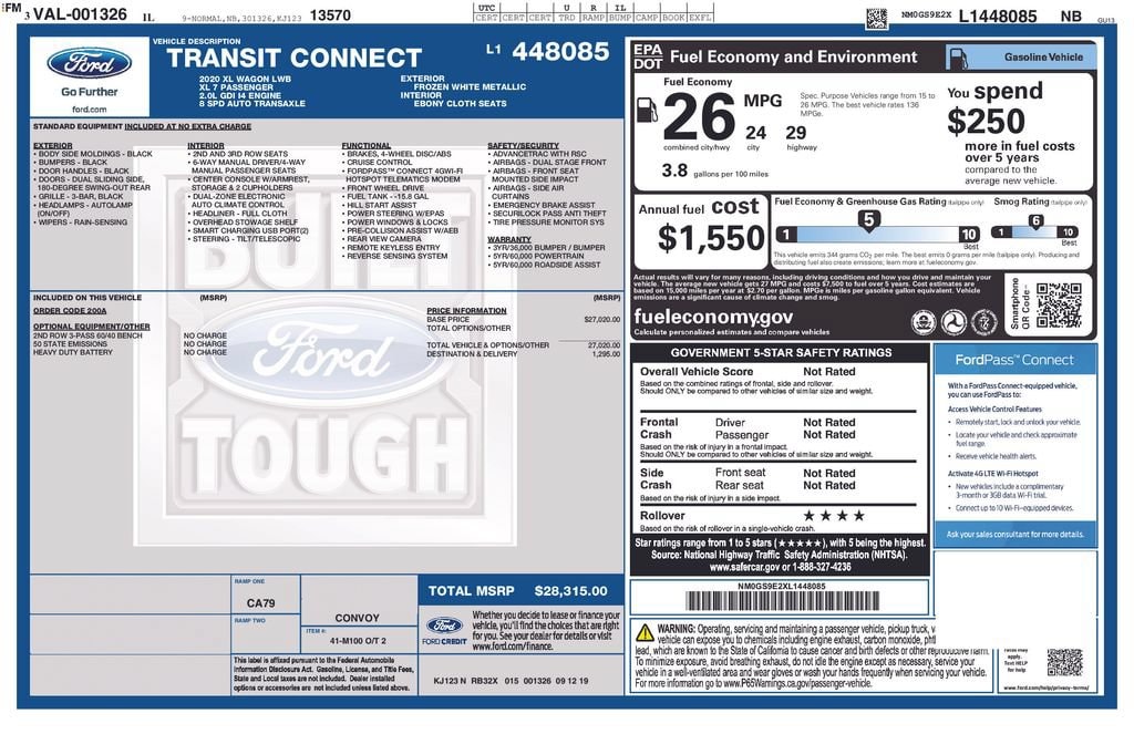 ford transit connect 2020 NM0GS9E2XL1448085 image ford transit connect 2020 NM0GS9E2XL1448085 image